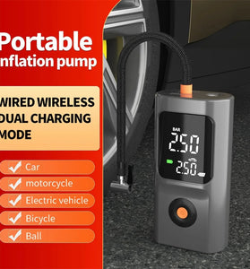 Portable Tire Inflator Dual-screen Digital Display Air Pump for Car Motorcycle Ball Fast Inflation