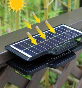 Outdoor Solar Pathway Waterproof Clip-on Outdoor Camping Light Motion Sensor Lamp Fence Deck Tent Garage Solar Garden Light