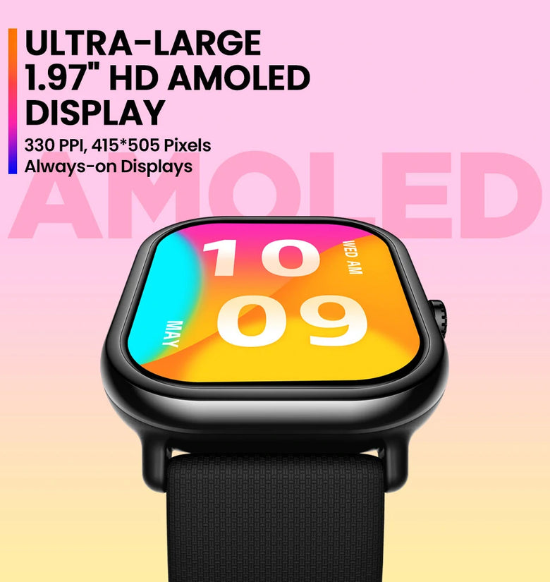 [World Premiere]New Zeblaze GTS 3 Pro Ultra-big HD 415*505pixels AMOLED Screen HiFi Bluetooth Phone Calls Health and Fitness Tracking Smart Watch