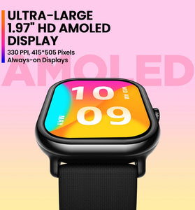 [World Premiere]New Zeblaze GTS 3 Pro Ultra-big HD 415*505pixels AMOLED Screen HiFi Bluetooth Phone Calls Health and Fitness Tracking Smart Watch