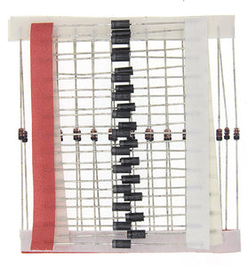 100PCS 8 Kinds Schottky Diode Transistor Package 1N4148 1N4007 1N5819 1N5399 FR107 FR207 1N5408 1N5822 Electronic Components Kit