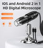 INSKAM 321-p 1600X 2MP Digital Microscope Hand Held Adjustable Microscope Electronic Camera 8 LED Magnifier with Stand Microscope Accessories
