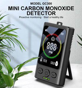 Carbon Monoxide Concentration monoxide alarm Portable CO Monitor 0-999ppm LED Display Type-C Charging Compact Environmental Safety