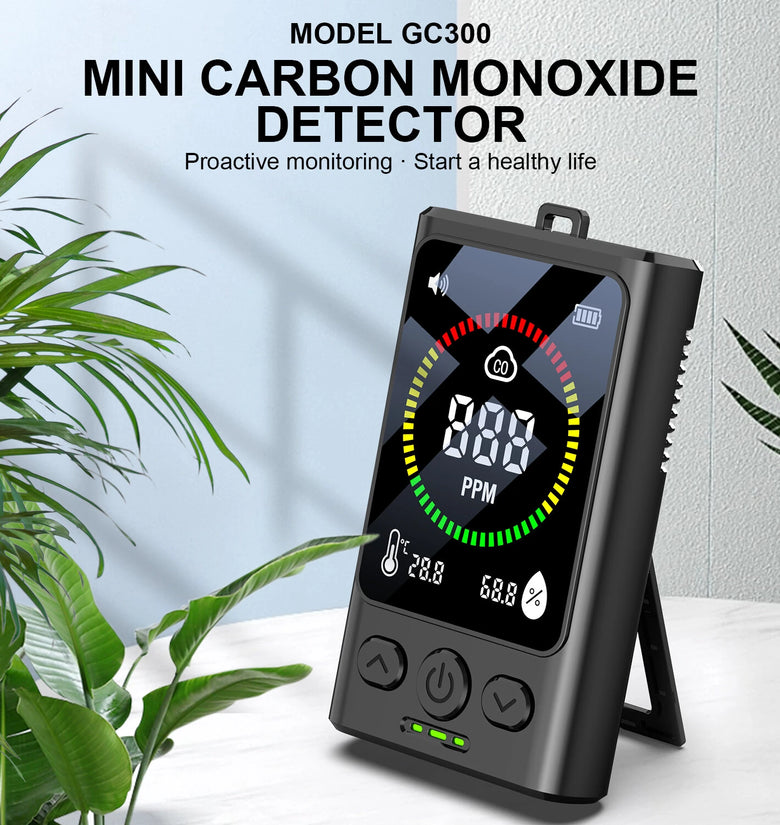 Carbon Monoxide Concentration monoxide alarm Portable CO Monitor 0-999ppm LED Display Type-C Charging Compact Environmental Safety