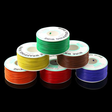 250m 30AWG Red/Black/Yellow/Blue/Green/White/Purple/Orange OK Line Circuit Board Flyer Wire Airline PCB Jumper Cable Wrapping Wire