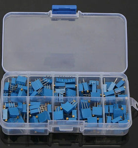 Geekcreit 10 Value 100pcs 100~1M Trimmer Resistor Trim Pot Potentiometer Kit