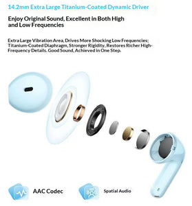 Redmi Buds 8 Active TWS Earbuds bluetooth 5.4 Earphone Semi-in-ear 14.2mm Extra-large Titanium-plated Unit AAC Audio Dual Mic IP54 Waterproof Sports Headphones