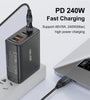 USLION US0204 5A 240W USB/Type-C to iP/Micro/Type-C Magnetic Data Cable PD3.1/3.0/2.0 Fast Charging Data Transmission Copper Core Line 1M/1.8M Long for iPhone 15 14 13 Pro for Samsung Galaxy Z Flip6 for Huawei Nova Pro for Macbook Pro
