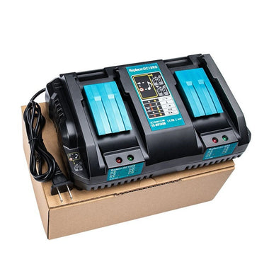 18V 3A Quick Charger for Makita Batteries Compatible with BL1415 BL1830 BL1850 100-260V US/EU Plug Lightweight and Portable