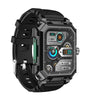Rogbid Tank S3 Pro 2.02inch HD Screen 710mAh Battery AI Voice Assistant bluetooth Call Heart Rate Blood Pressure Blood Oxygen Monitor Sleep Monitoring Multi-sport Modes Music Playback 5ATM&IP69 Waterproof Smart Watch