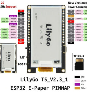 LILYGO TTGO T5 WiFi Wireless Module bluetooth Base ESP-32 ESP32 2.13 e-Paper Display Development Board