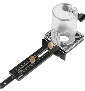 GANWEI Woodworking Circle Cutting Jig for Electric Trimming Machine Wood Router Milling Circle Slotting Base DIY Tools with Scale Fence