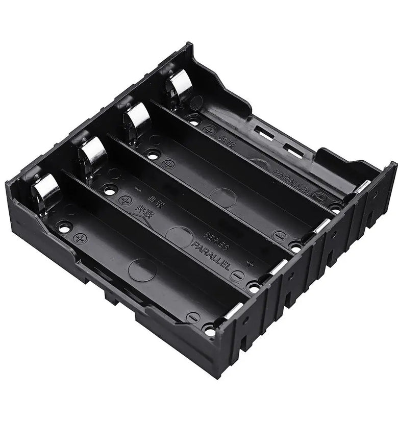 3pcs 4 Slots 18650 Battery Holder Plastic Case Storage Box for 4*3.7V 18650 Lithium Battery with 8Pin