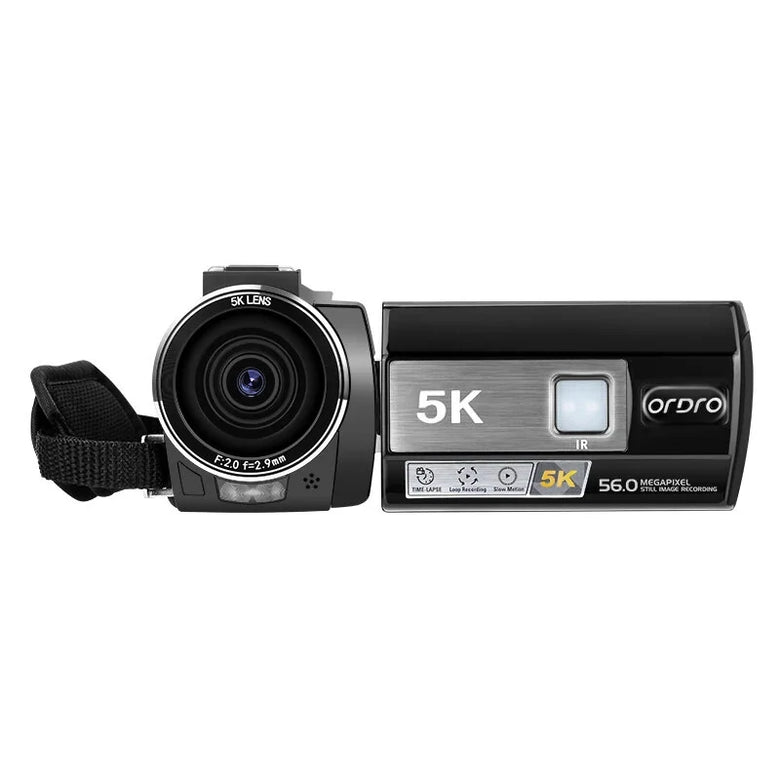 Ordro AE20 5K 56MP 18X Digital Zoom Video Camcorder Wireless WiFi Camera Infrared Night Vision Anti-shake Camaras for Recording Vlog Youtube