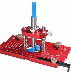 ENJOYWOOD Adjustable Depth Cabinet Hinge Jig 35mm Hinge Hole Punch Locator Cabinet Door Installation Drilling Guide Woodworking Tool