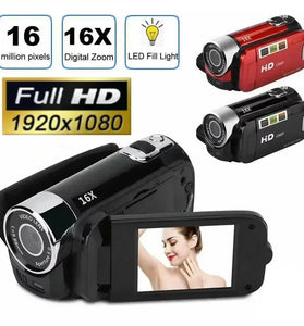 1080P Full HD Digital Camera 270 Rotation DV Video Recorder 2.7inch Touch Screen Camcorder 16X Digital Zoom CMOS Sensor High-Resolution Video Recording