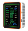 ZN-MT22 12-in-1 Air Quality Monitor AQI CO2 CO Formaldehyde TVOC PM2.5 PM10 Temperature Humidity TFT Screen 1200mAh Battery High-Precision Sensors