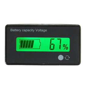 3Pcs 12V/24V/36V/48V 8-70V LCD Acid Lead Lithium Battery Capacity Indicator Digital Voltmeter
