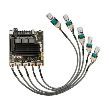 ZK-ST21 2.1 Channel Bluetooth Amplifier Board 100W+100W+200W Subwoofer TPA3221 Support Bluetooth AUX U Disk Sound Card