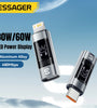 Essager ES-OTG25 30W/60W iP Male to Type-C Female / Type-C Male to iP Female Digital Display Adapter Converter for Phone Tablet for Smart Earbuds
