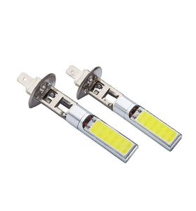 H1/H3 Pair Car LED Fog Lights 10W Front Fog Lights COB Chip Fog 6000K LED Headlight Light Bulb Super White for Fog Driving Light Daytime Running Light