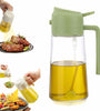 Two in One Oil Dispenser Oil Sprayer Refillable Oil Sprayer Commercial Food Grade Spray Bottle Oil Mister for Cooking Baking Frying BBQ