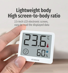 4PCS Xiaomi Duka Atuman THmini Electronic Temperature and Humidity Meter High Precision Vertical Infant Room Thermometer Digital Meter for Home