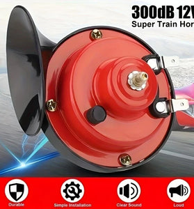 12V 300db Car Snail Horn Waterproof Tweeter High Pitch Car Electric Horn Universal For 12V Car Motorcycle Boat Truck Van