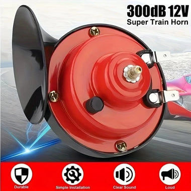 12V 300db Car Snail Horn Waterproof Tweeter High Pitch Car Electric Horn Universal For 12V Car Motorcycle Boat Truck Van