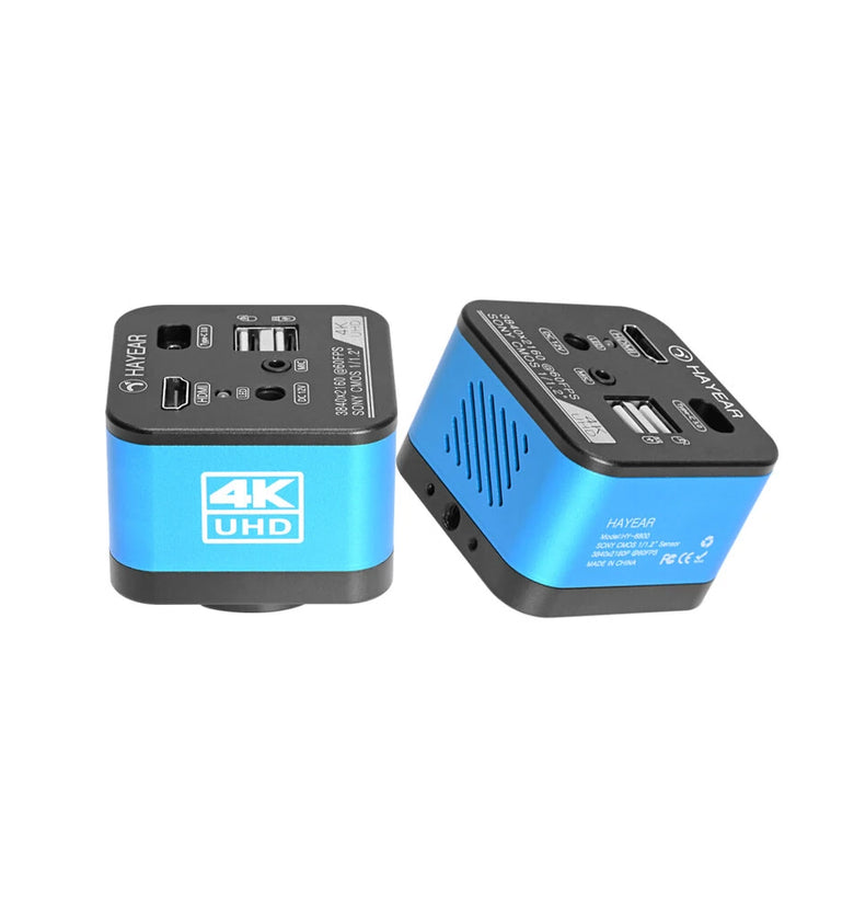 HAYEAR Real 4K FHD 60FPS Microscope Camera Industrial Electronic Digital Microscope for Phone Repair PCB Soldering