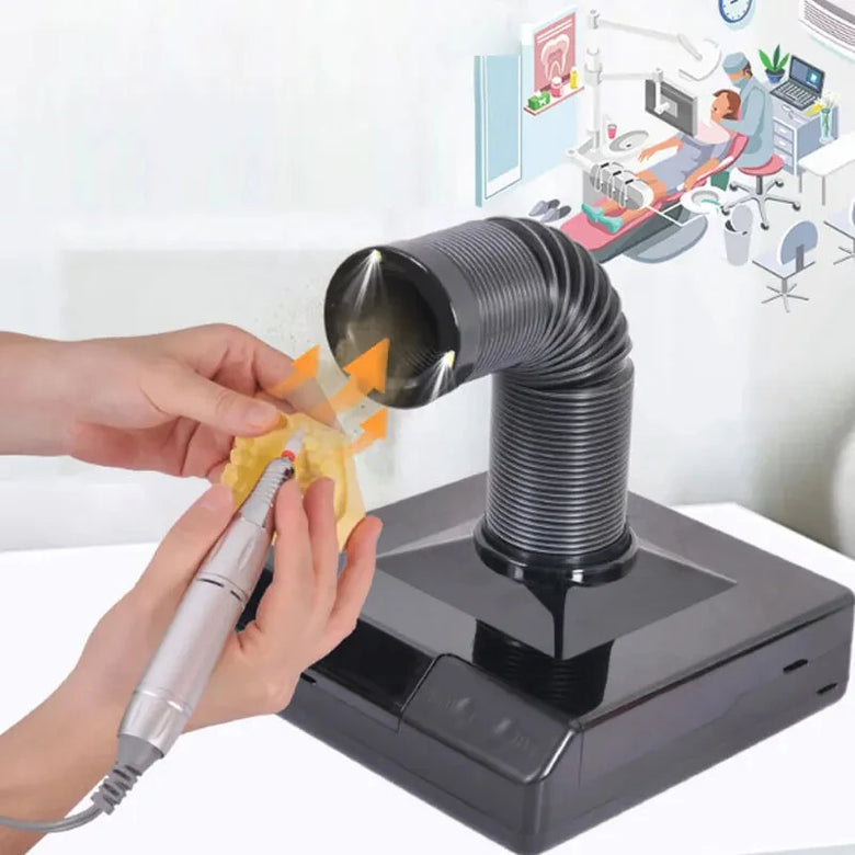 Soldering Iron Fume Extractor 60W LED Light Activated Carbon Filter Portable Smoking Device Adjustable Arm ESD Safe Flux Removal Tool