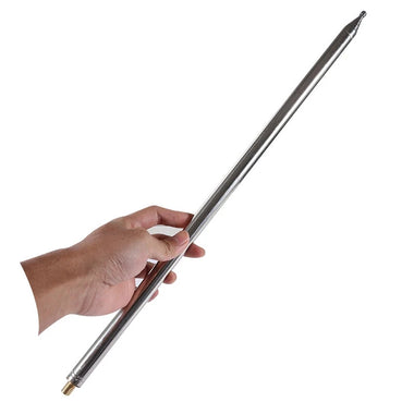 Stainless Steel Whip Antenna 5.6m Long Retractable M10 Connector DIY HF Radio GP Antenna High Strength Rust Free Multi Section Design