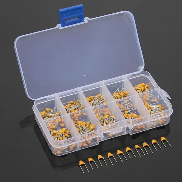 5 x 300pcs 10 Values 50V 10pF To 100nF Multilayer Ceramic Capacitor Assortment Kit 150pcs Each Value