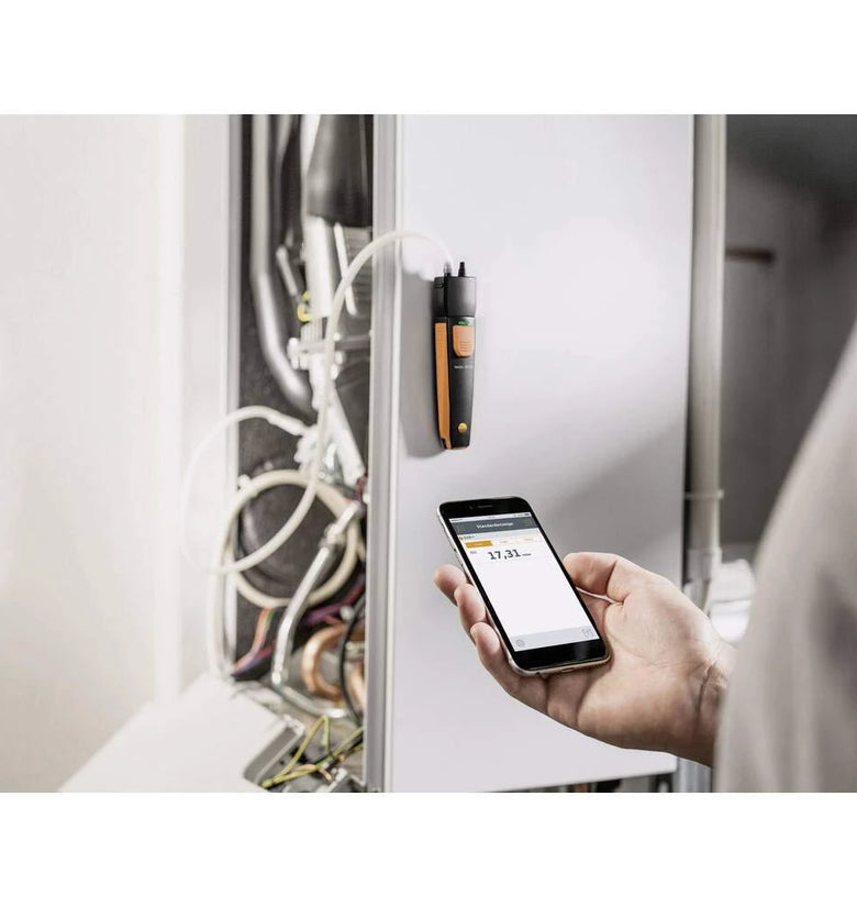 510i Smart Wireless Differential Pressure Manometer Measures Air Flow Static Pressure Volume Flow Magnetic Back Bluetooth Connectivity Advanced HVAC Tool