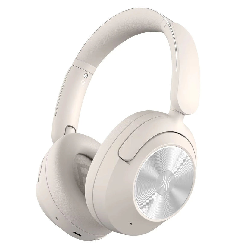 Oneodio Focus A6 Wireless Headset Bluetooth V6.0 Headphones -48dB Dual Active Noise Cancelling 5-mic ENC AI Call Noise Reduction 40mm HiFi Driver 3D Spatial Sound 75H Playtime Support Wired Connection Low Latency Over-Ear Headphones