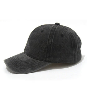 Solid Washed Denim Baseball Cap Vintage Unisex Cotton Sport Hat Outdoor Soft Breathable Versatile Sunshade Caps Women Men