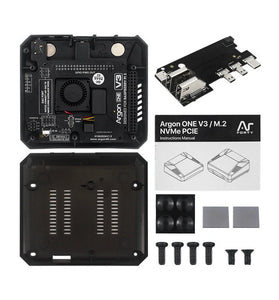 Argon One V3 NVME PCIE Case Aluminum Shell for Raspberry Pi 5 PWM Fan Programmable