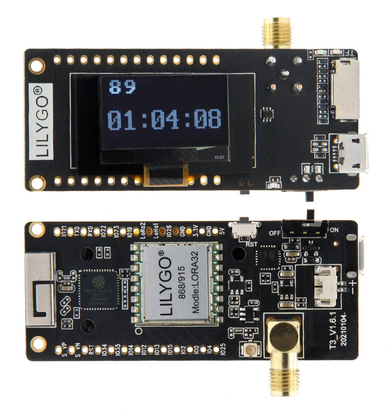 LILYGO Paxcounter/Disaster-Radio LoRa32 V2.1 ESP32 OLED 0.96-inch Bluetooth WiFi Wireless Module SMA Development Board