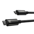 Baseus Tungsten Gold 240W Type-C to Type-C Cable PD3.1 Power Delivery Fast Charging Data Transmission Tinned Copper Core Line 1M/2M/3M Long for Huawei Mate50 for Samsung Galaxy S23 for Oppo Reno9 for Redmi K60