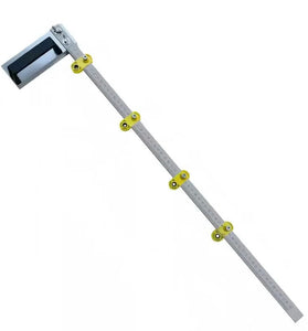 Adjustable Square Ruler Aluminum Alloy 2 in 1 Woodworking Tool 68cm Metric Scale Marking Gauge Drilling Positioning Cabinet Hardware Jig Professional Accessories