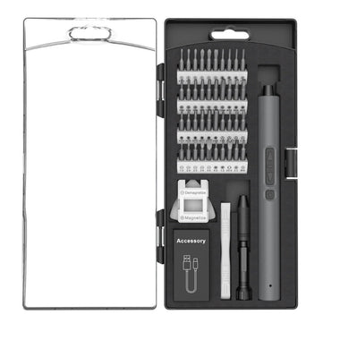 50-in-1 Mini Portable Electric Screwdriver Set 0.35 Nm Torque 200 r/min High-Speed Compact Design Rechargeable Lithium Battery for Electronics Repair and DIY