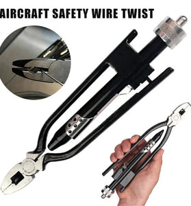 6/9 Inch Safety Wire Twisting Pliers with Spring Return Quick Twisting Pliers Wire Pliers Tool for Aircraft Auto Industry