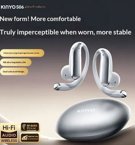KINYO S06 AI Smart Translation TWS Wireless Headphone Bluetooth V6.0 Earphone ENC HD Call Noise Reduction 13mm Speaker AI Intelligent Channel Calibration 90H Playtime IPX6 Waterproof Headphones