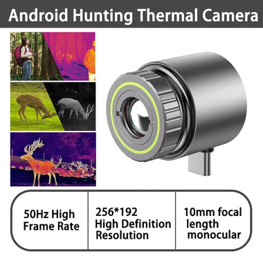 TOOLTOP M7 256X192 Thermal Imager Monocular Imaging 1-8x zoom & Manual focus Outdoor Test Night Vision Adjustable focus Laser Infrared Thermal Camera 10mm focal length monocular For Phone