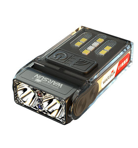 Warsun G9 Hands Motion Sensor LED Clip Headlamp Portable Super Bright Rechargeable Headlight Flashlight for Night Fishing Camping Long Endurance Hat Clip Light