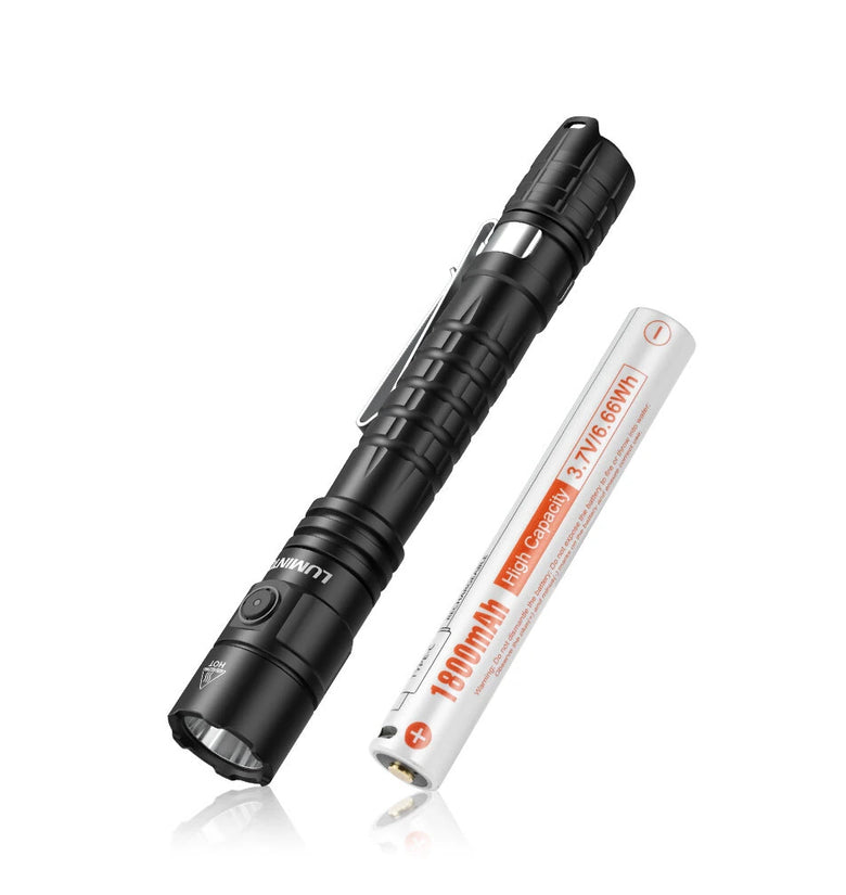 Lumintop P2A Tactical Penlight Dual-Mode 1200 Lumen EDC Flashlight 330 Meters USB TYPE C 14100/ 2* AA Battery Flashlight Portable EDC Flashlight