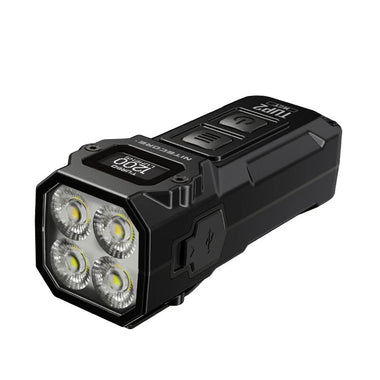NITECORE TUP2 1200Lumens USB Rechargeable LED Keychain Flashlight With LCD Screen Built-in Li-ion Battery Mini EDC Pocket Light Mini Torch