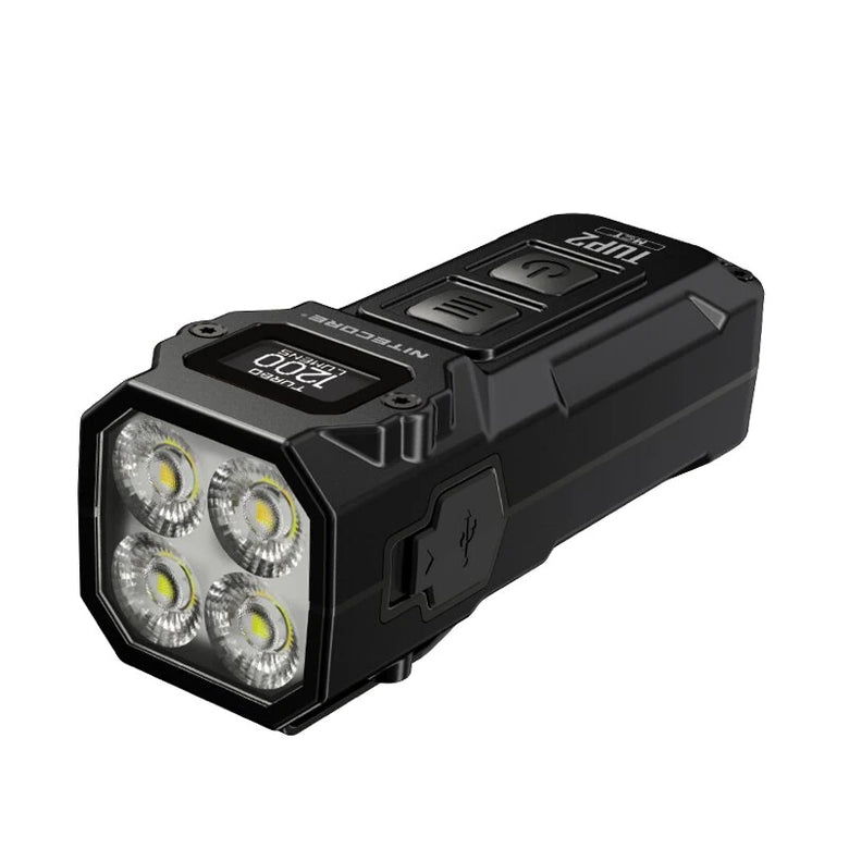 NITECORE TUP2 1200Lumens USB Rechargeable LED Keychain Flashlight With LCD Screen Built-in Li-ion Battery Mini EDC Pocket Light Mini Torch