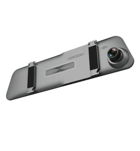H93 1080P 4.5 Inch Touch Dual Lens Dash Cam Car DVR Rearview Mirror Starlight Night Vision Reversing Image Driving Recorder