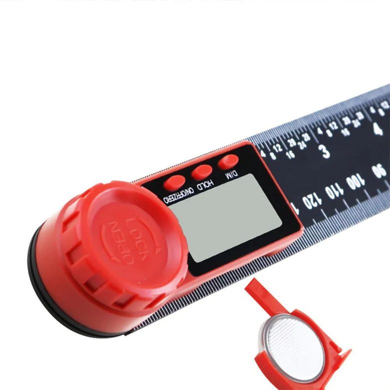 ETOPOO 0-200mm 0-300mm 360  LCD Display Carbon Fiber Digital Angle Ruler Inclinometer Electron Goniometer Protractor Angle Finder Meter Measuring Tool